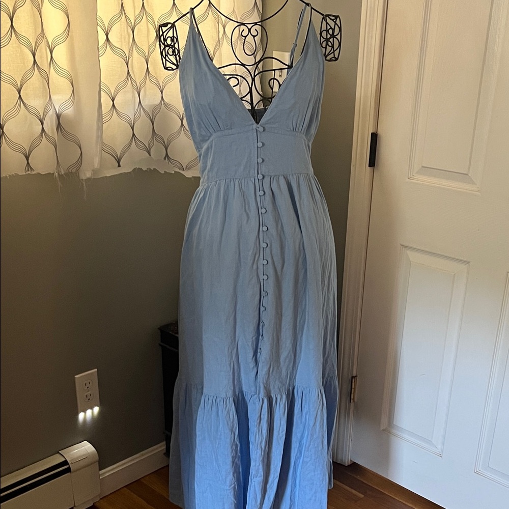 Abercrombie & Fitch Light Blue Maxi Dress